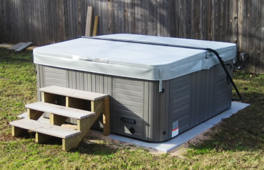hot tub installation spa installation spa pad ez pad spa base shed installation shed base garden shed hot tub base